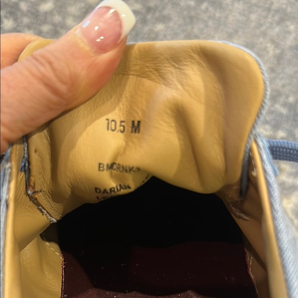 Men's BRUNOMAGLI Blue Suede and canvas Sneakers size 10.5 - Picture 12 of 16